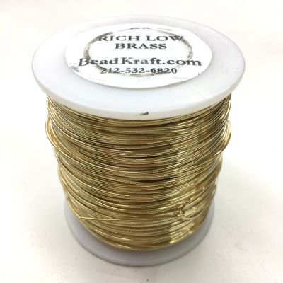 BULK, 22 Gauge, R.L. Brass Wire, 1 LB (500 Feet)