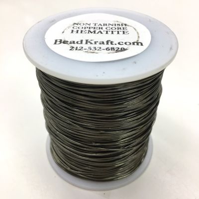 BULK, 20 Gauge, Non Tarnish Hematite Gun Metal, Colored Copper Craft Wire, 1 LB (300 Feet) 