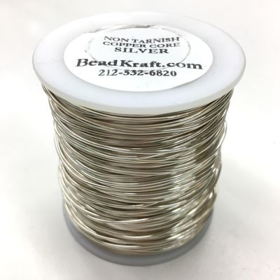 BULK, 26 Gauge, Non Tarnish Silver, Colored Copper Craft Wire, 1 LB (1250 Feet) 