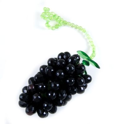 Faceted Bead Black Grapes