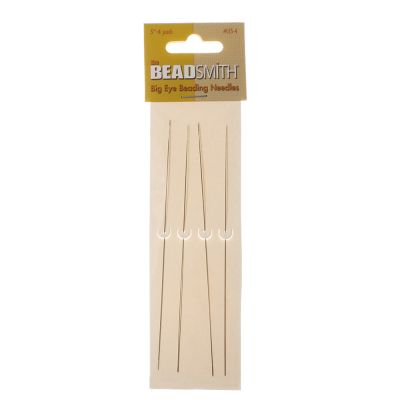 Big Eye Beading Needle, Large 5" (4 Pieces)