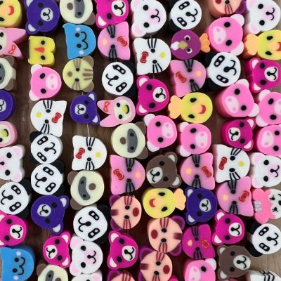 Polymer Clay Beads, Assorted Animals (16" Strand)