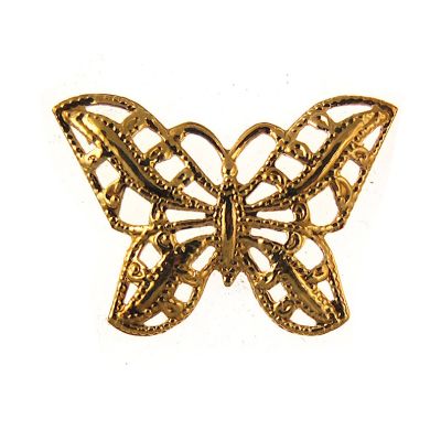 Vintage Butterly Stampings Gold Plated Charms - 44mm x 32mm (36PCS)