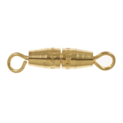 10mm Torpedo Screw Clasp, Gold-Plated (72 Pieces)