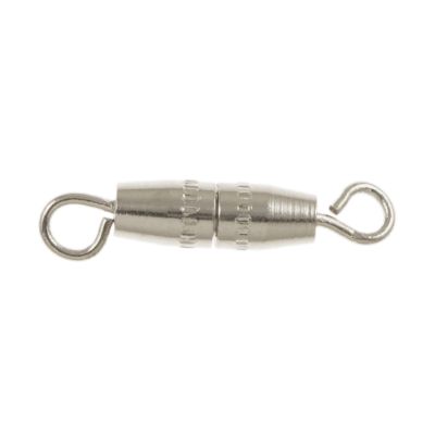 10mm Torpedo Screw Clasp, Silver-Plated (36 Pieces)