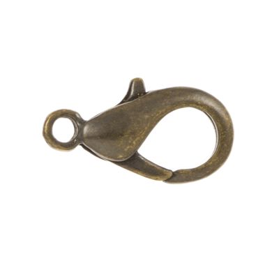 Lobster Claw Clasp, 10mm, Antique Brass (36 Pieces)	