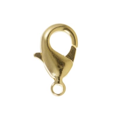 Lobster Claw Clasp, 12mm Gold-Plated, Brass Material (36 Pieces) 