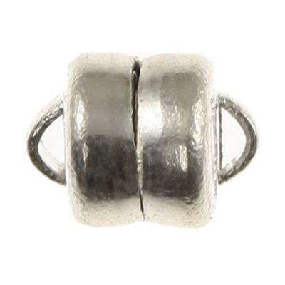 Small Magnetic Clasp, 5mm, Silver (6 Pieces)