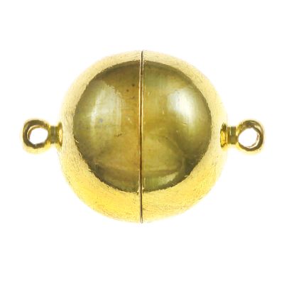 Magnetic Ball Clasp, 14mm, Gold (2 Pieces)