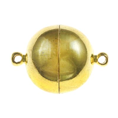 Magnetic Ball Clasp, 18mm, Gold (2 Pieces)