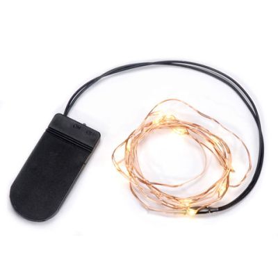 Moon Lights LED - Copper wire - 12 Warm White Lights