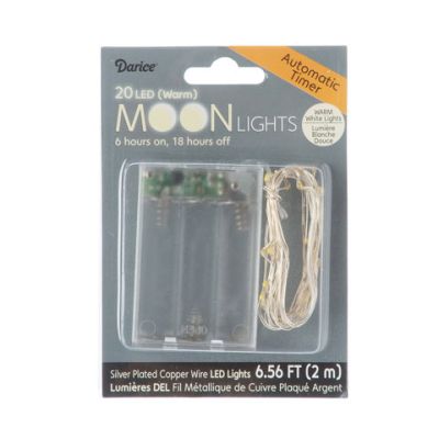 Moon Lights - 20 LED Warm White Lights with Timer