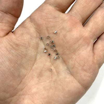 2.0MM Crimp Tube Bead, Sterling Silver (100 Pieces)