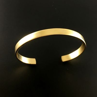 Bracelet Cuff Raw Brass Flat 1/4" Inch Wide (EACH)