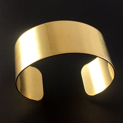Bracelet Cuff Raw Brass Flat 1-1/8" Inch Wide (EACH)