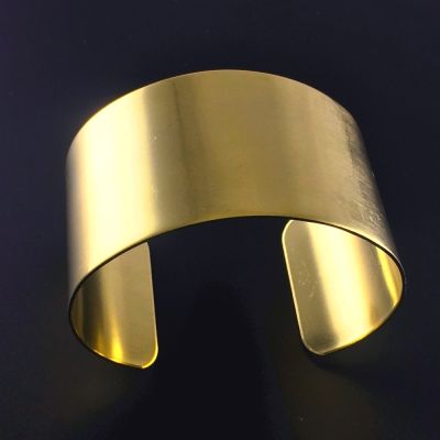 Bracelet Cuff Raw Brass Flat 1-1/2" Inches Wide (EACH)