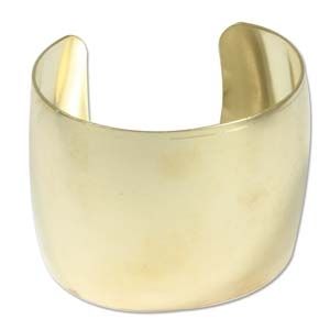 Bracelet Cuff Raw Brass Domed 2" Inches Wide (EACH)