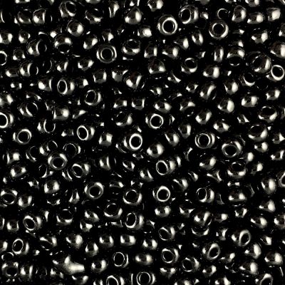 Czech Seed Beads Size 8/0 - Opaque Black (Approx. 1/2 LB , 250 Grams)