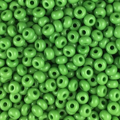 Czech Seed Beads Size 6/0 - Opaque Light Green (Approx. 1/2 LB , 250 Grams)