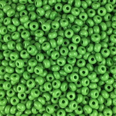 Czech Seed Beads Size 8/0 - Opaque Light Green (Approx. 1/2 LB , 250 Grams)