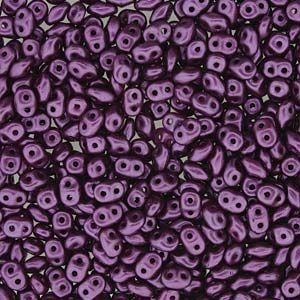 Superduo Czech Glass Beads - Bordeaux - 2.5x5mm (Approx. 25 Grams or 360 Beads)