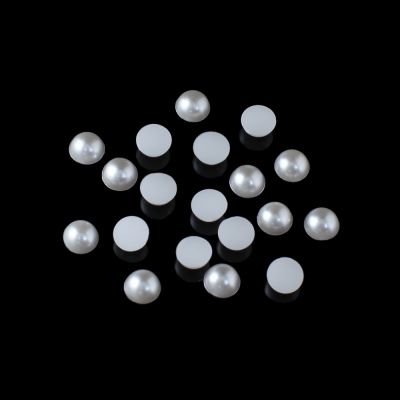 Flatback White Pearl, 9mm Round, Pearl Luster (72 Pieces)