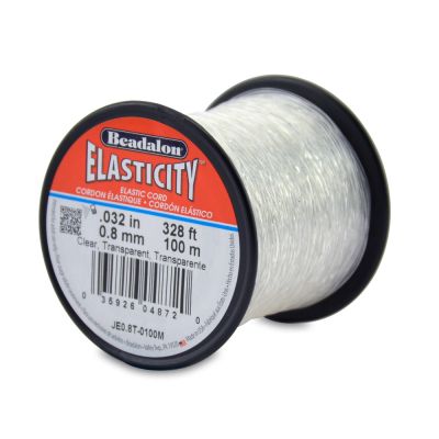 0.8MM Elasticity Elastic Stretch Cord, Clear (100 Meters)