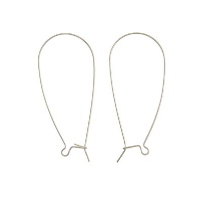 Kidney Earwire, 42 x 21mm, Surgical Steel (36 Pieces)