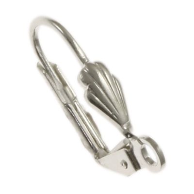 Leverback Earring w/ Shell, Silver-Plated (36 Pieces)