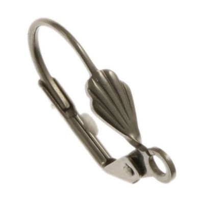 Leverback Earring w/ Shell (Surgical Steel) (36 Pieces)