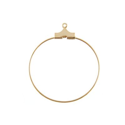 Wire Beading Hoop 3/4" Gold-Plated (36 Pieces)
