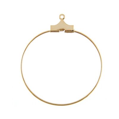 Wire Beading Hoop 1" Gold (36 Pieces)