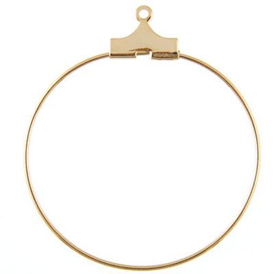 Wire Beading Hoop 1-1/2", Gold-Plated (36 Pieces)