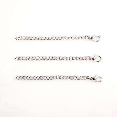 3" Necklace Extenders w/ Clasp Im.Rhodium (12 Pieces)