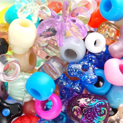 Ultimate Bead Mix, Assorted Acrylic Beads, All Shapes and Sizes (Pack)