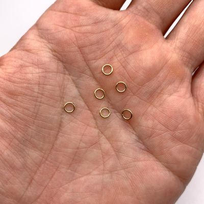 4mm x 22ga, Closed-Soldered Jump Ring, Gold Filled (50 Pieces)