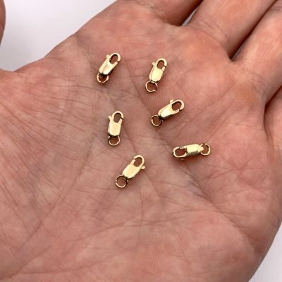 9mm Lobster Clasp w Ring, 14K Gold Filled (10 Pieces)