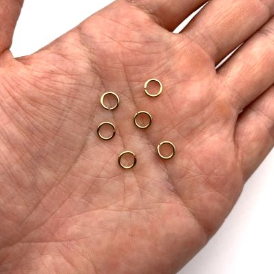 6mm x 18ga (1mm) Heavy Jump Ring, Gold Filled (20 Pieces)