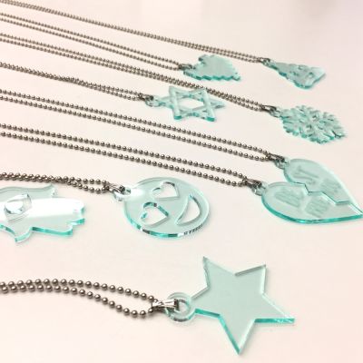 Lucite Kandi Pendants, Green Tint Color (Choose Style)