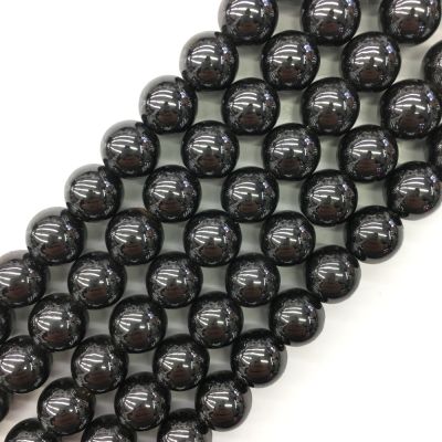 10mm Smooth Round, Hematite Beads (16" Strand)