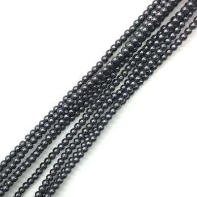 3mm Smooth Round, Hematite Beads (16" Strand)