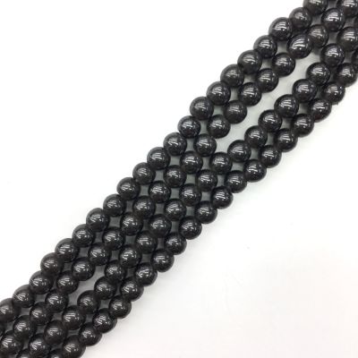 6mm Smooth Round, Hematite Beads (16" Strand)