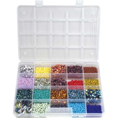 Keeper Box, Medium Bead Organizer, 20 Compartments, 10 3/4 x 7 1/2" (Each)