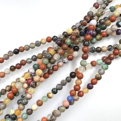 Smooth Round, Multi Stone Beads, Choose Size (16" Strand)