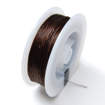 Stretch-Tastic Opelon Elastic 0.7MM Dark Brown (100 Meters)