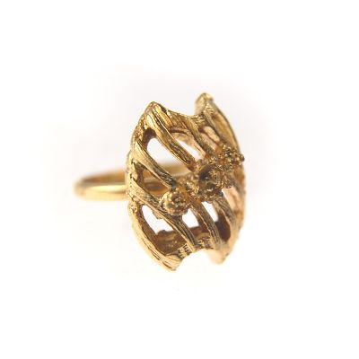 Vintage Ring Base with Gem Setting - 19mm x 14mm (36PCS)