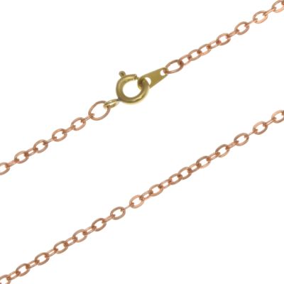 16" Neck Chain w Round Cable, Raw Copper (12 Pieces)