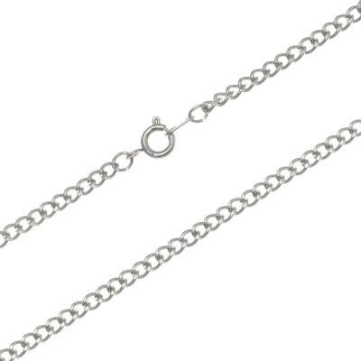 24" Men's Large Curb Neck Chain, Stainless Steel (12 Pieces)