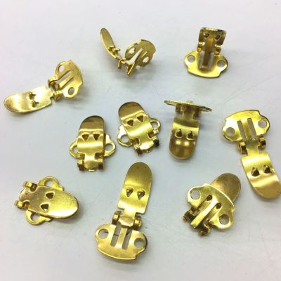 Quality Shoe Clip Blanks, Sturdy and Durable, Gold Color (24 Pieces)