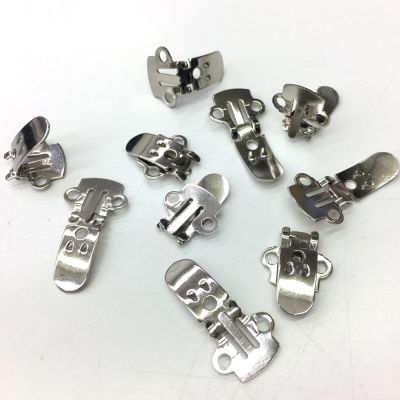 Quality Shoe Clip Blanks, Sturdy and Durable, Silver Color (24 Pieces)